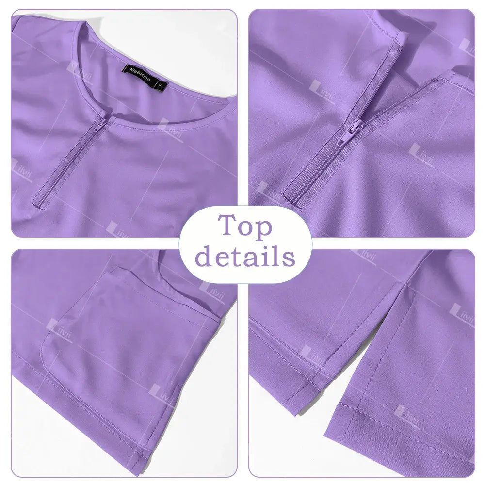 Uniforme médico, conjunto de exfoliante elástico, batas quirúrgicas de Hospital, Tops, pantalones, ropa de trabajo de enfermería, ropa para médicos, accesorios médicos CJdropshipping