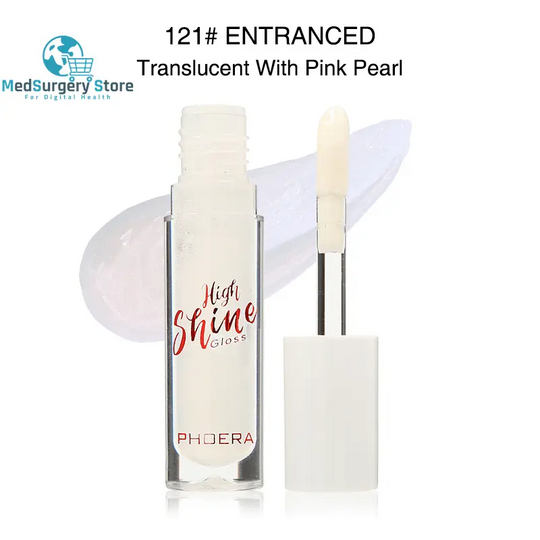 Crystal Lip Balm and Long-Lasting Moisturizing Lip Glaze - Solid Jelly Lipstick with Water Wave Mirror Finish for Enhanced Lip Care and Makeup
