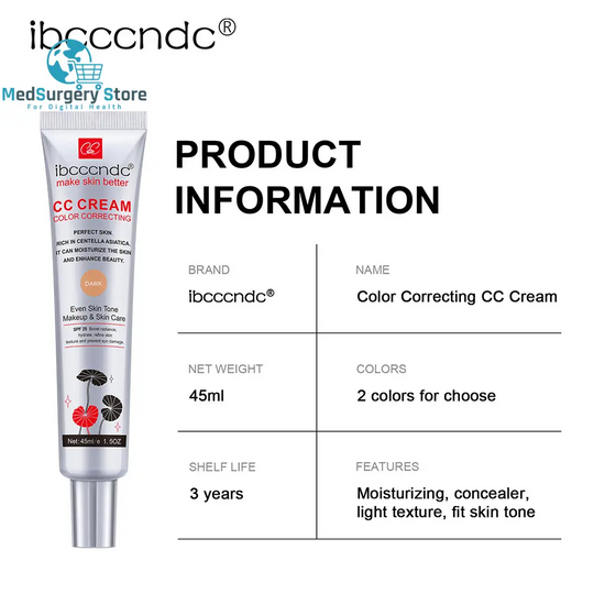 Erborian Waterproof Moisturizing CC Cream - Anti-Sweat Makeup for Lasting Skin Protection and Correction