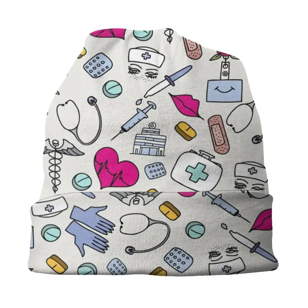 Gorro cálido de invierno Unisex para mujer, gorros tejidos, gorro de enfermera con patrón de enfermería a la moda, gorros para el cuidado de la salud al aire libre, gorros para hombresMedSurgery Store For Digital HealthMedSurgery Store For Digital Health1005008428298148 - 1 - Skullies Beanies Hat1Skullies Beanies HatGorro cálido de invierno Unisex para mujer, gorros tejidos, gorro de enfermera con patrón de enfermería a la moda, gorros para el cuidado de la salud al aire libre, gorros para hombr
