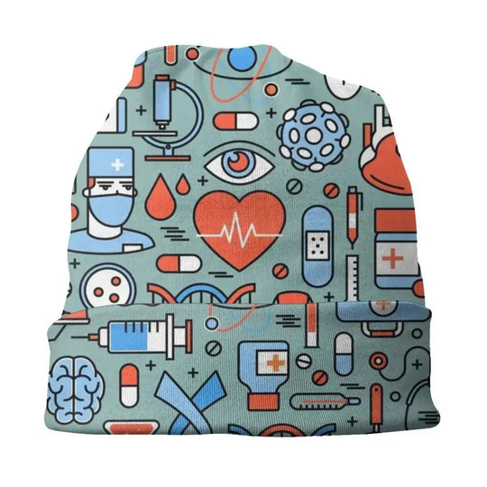 Gorro cálido de invierno Unisex para mujer, gorros tejidos, gorro de enfermera con patrón de enfermería a la moda, gorros para el cuidado de la salud al aire libre, gorros para hombresMedSurgery Store For Digital HealthMedSurgery Store For Digital Health1005008428298148 - 1 - Skullies Beanies Hat1Skullies Beanies HatGorro cálido de invierno Unisex para mujer, gorros tejidos, gorro de enfermera con patrón de enfermería a la moda, gorros para el cuidado de la salud al aire libre, gorros para hombr