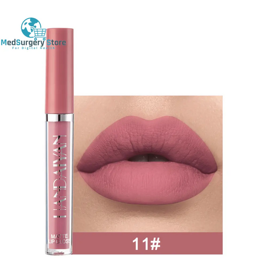 Handaiyan Matte Lip Glaze Liquid Lipstick Mini Tube Lip Gloss Waterproof Non Stick Cup Lip Gloss Genuine