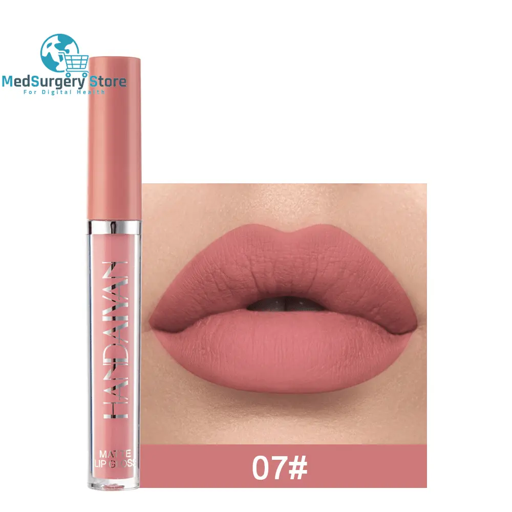 Handaiyan Matte Lip Glaze Liquid Lipstick Mini Tube Lip Gloss Waterproof Non Stick Cup Lip Gloss Genuine