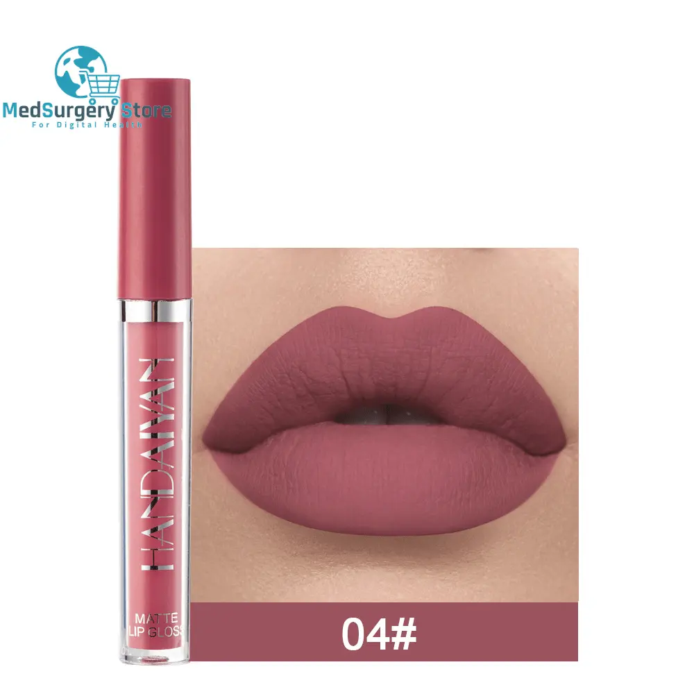 Handaiyan Matte Lip Glaze Liquid Lipstick Mini Tube Lip Gloss Waterproof Non Stick Cup Lip Gloss Genuine