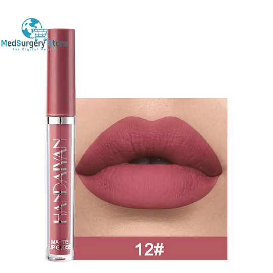 Handaiyan Matte Lip Glaze Liquid Lipstick Mini Tube Lip Gloss Waterproof Non Stick Cup Lip Gloss Genuine