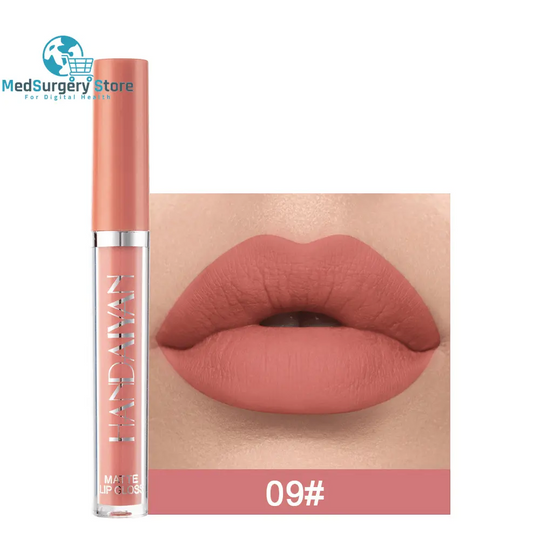 Handaiyan Matte Lip Glaze Liquid Lipstick Mini Tube Lip Gloss Waterproof Non Stick Cup Lip Gloss Genuine