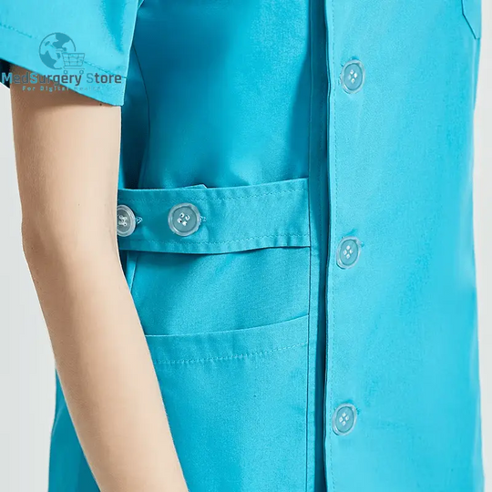 Niaahinn Health Services Scrubs Set Uniforms V-Neck Beauty Salon Work Uniform Women Sets Pet Grooming Institution Scrubs Coat