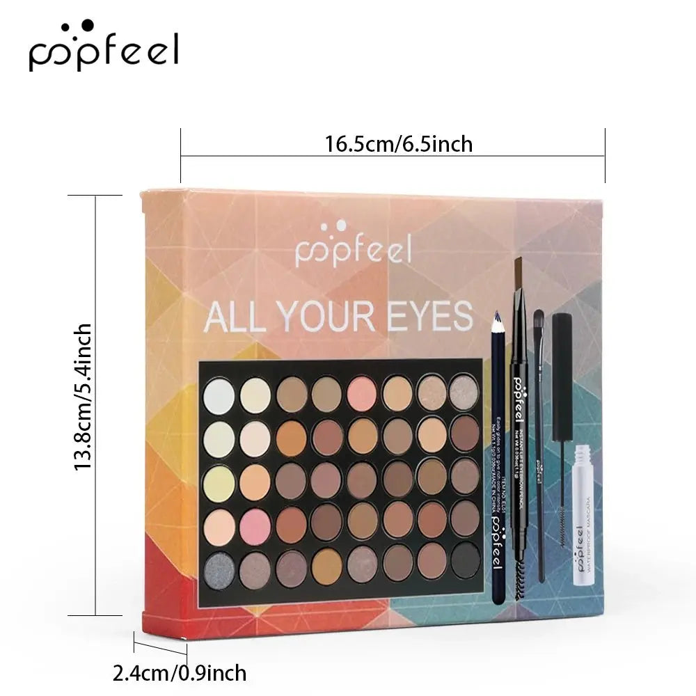 POPFEEL - Juego de maquillaje para mujer, paleta de sombras de ojos, delineador de ojos, rímel, lápiz de cejas, caja de herramientas de maquillaje, regalosMedSurgery Store For Digital HealthMedSurgery Store For Digital Health1005008248135195 - SET001ASET001APOPFEEL - Juego de maquillaje para mujer, paleta de sombras de ojos, delineador de ojos, rímel, lápiz de cejas, caja de herramientas de maquillaje, regalos