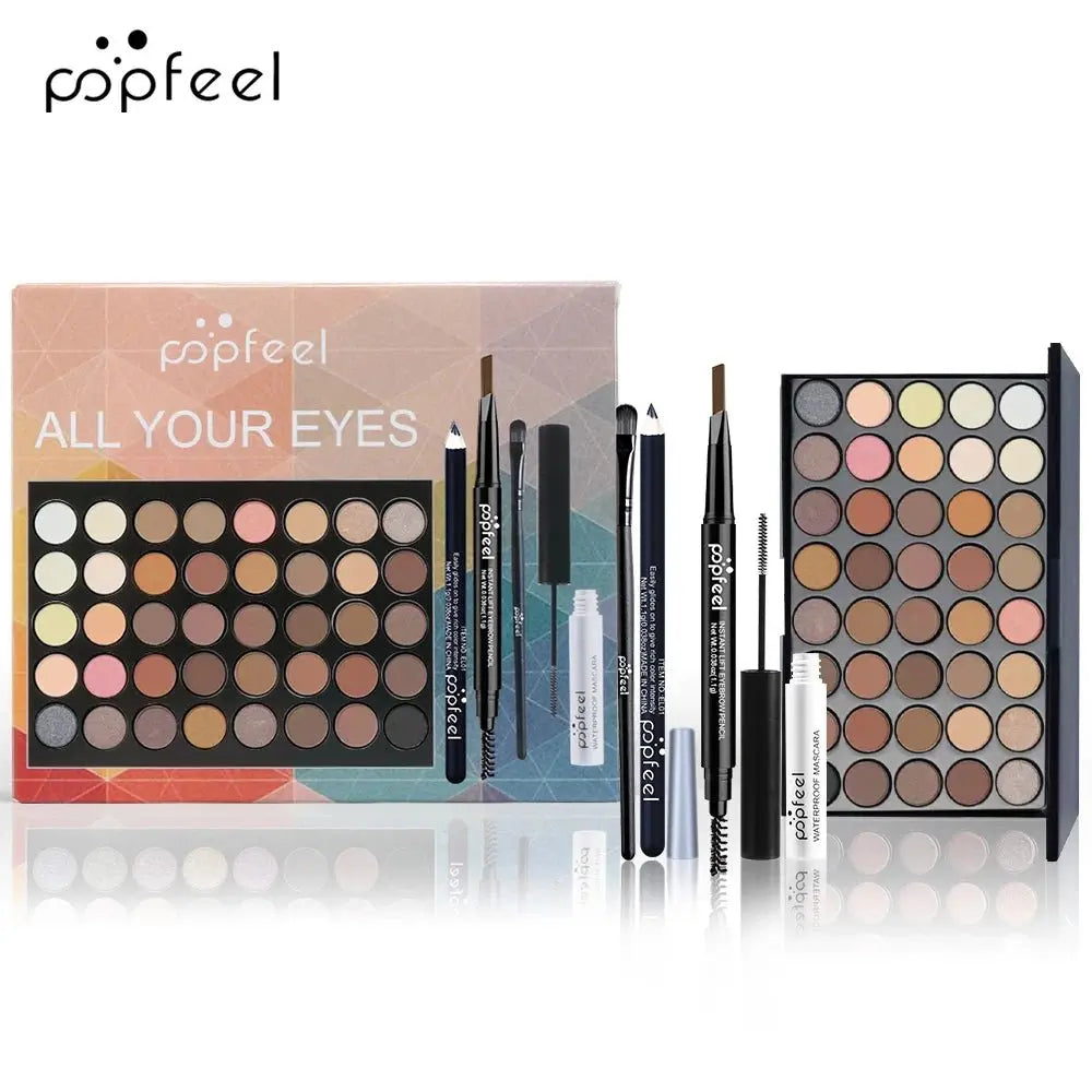 POPFEEL - Juego de maquillaje para mujer, paleta de sombras de ojos, delineador de ojos, rímel, lápiz de cejas, caja de herramientas de maquillaje, regalosMedSurgery Store For Digital HealthMedSurgery Store For Digital Health1005008248135195 - SET001ASET001APOPFEEL - Juego de maquillaje para mujer, paleta de sombras de ojos, delineador de ojos, rímel, lápiz de cejas, caja de herramientas de maquillaje, regalos
