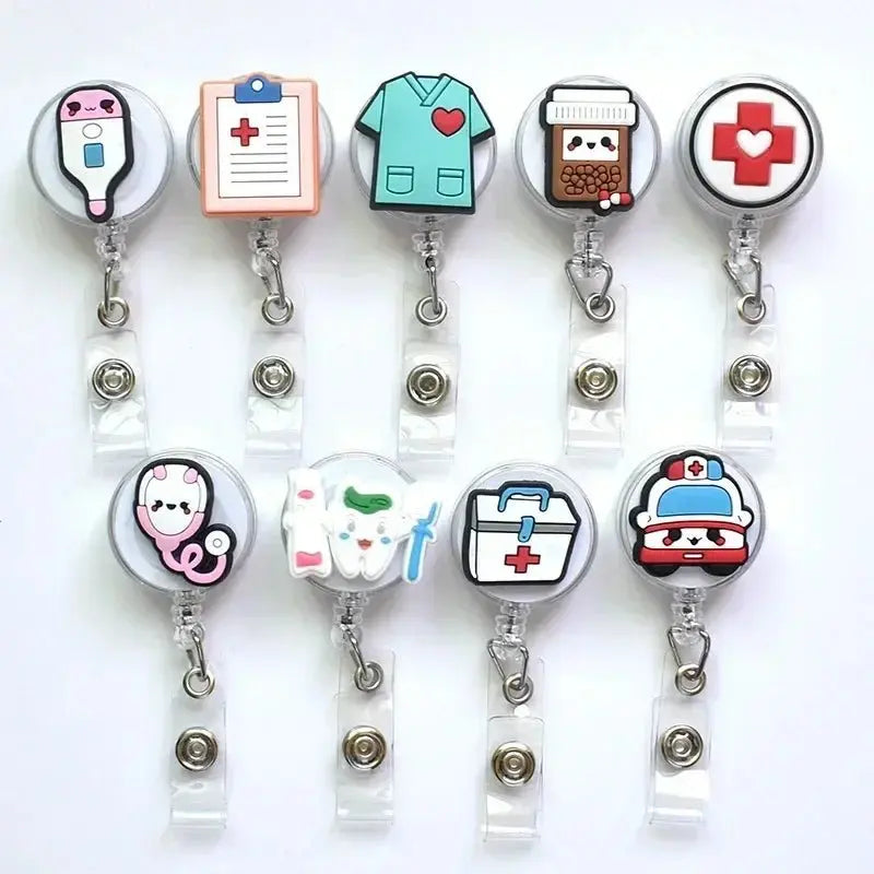 Porta Tarjeta / Gafete de trabajo, carretes de insignia retráctiles de dibujos animados.Apparel & Accessoriesdsers - fulfillment - serviceMedSurgery Store For Digital Health1005006247274245 - No.10No.10Porta Tarjeta / Gafete de trabajo, carretes de insignia retráctiles de dibujos animados.