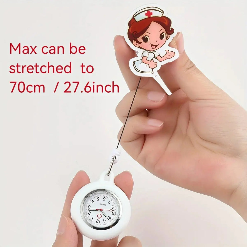 Reloj de adorable de enfermera, recargable y estirable con correa de gomaApparel & Accessoriesdsers - fulfillment - serviceMedSurgery Store For Digital Health1005008972727058 - whitewhiteReloj de adorable de enfermera, recargable y estirable con correa de goma