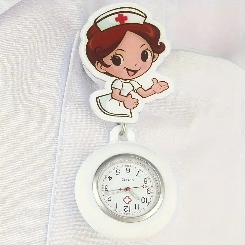 Reloj de adorable de enfermera, recargable y estirable con correa de gomaApparel & Accessoriesdsers - fulfillment - serviceMedSurgery Store For Digital Health1005008972727058 - whitewhiteReloj de adorable de enfermera, recargable y estirable con correa de goma