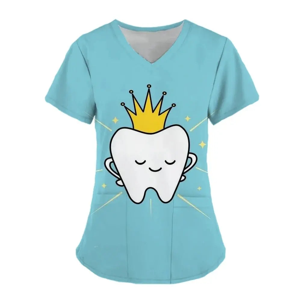 Tops exfoliantes con estampado de dientes Para Mujer, Uniforme de trabajo de dentista, Uniformes médicos Para Mujer, ropa de trabajo de Hospital, 2024dsers - fulfillment - serviceMedSurgery Store For Digital Health1005007655720100 - HSC04J202403197 - XSHSC04J202403197XSTops exfoliantes con estampado de dientes Para Mujer, Uniforme de trabajo de dentista, Uniformes médicos Para Mujer, ropa de trabajo de Hospital, 2024