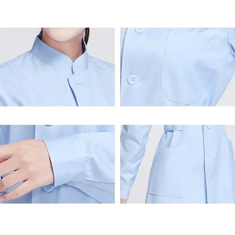 Uniforme de enfermera, batas de laboratorio para mujer, traje de enfermera profesional, ropa de trabajo de manga larga para salón de belleza, vestido médico de Color sólidodsers - fulfillment - serviceMedSurgery Store For Digital Health1005006321805856 - White - XXLWhiteXXLUniforme de enfermera, batas de laboratorio para mujer, traje de enfermera profesional, ropa de trabajo de manga larga para salón de belleza, vestido médico de Color sólido