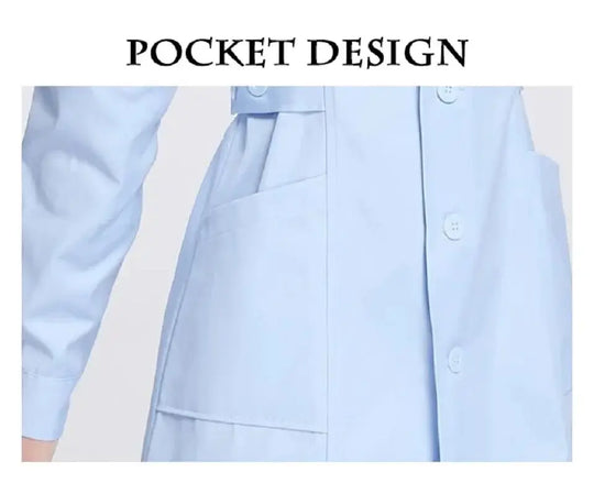 Uniforme de enfermera, batas de laboratorio para mujer, traje de enfermera profesional, ropa de trabajo de manga larga para salón de belleza, vestido médico de Color sólidodsers - fulfillment - serviceMedSurgery Store For Digital Health1005006321805856 - White - XXLWhiteXXLUniforme de enfermera, batas de laboratorio para mujer, traje de enfermera profesional, ropa de trabajo de manga larga para salón de belleza, vestido médico de Color sólido