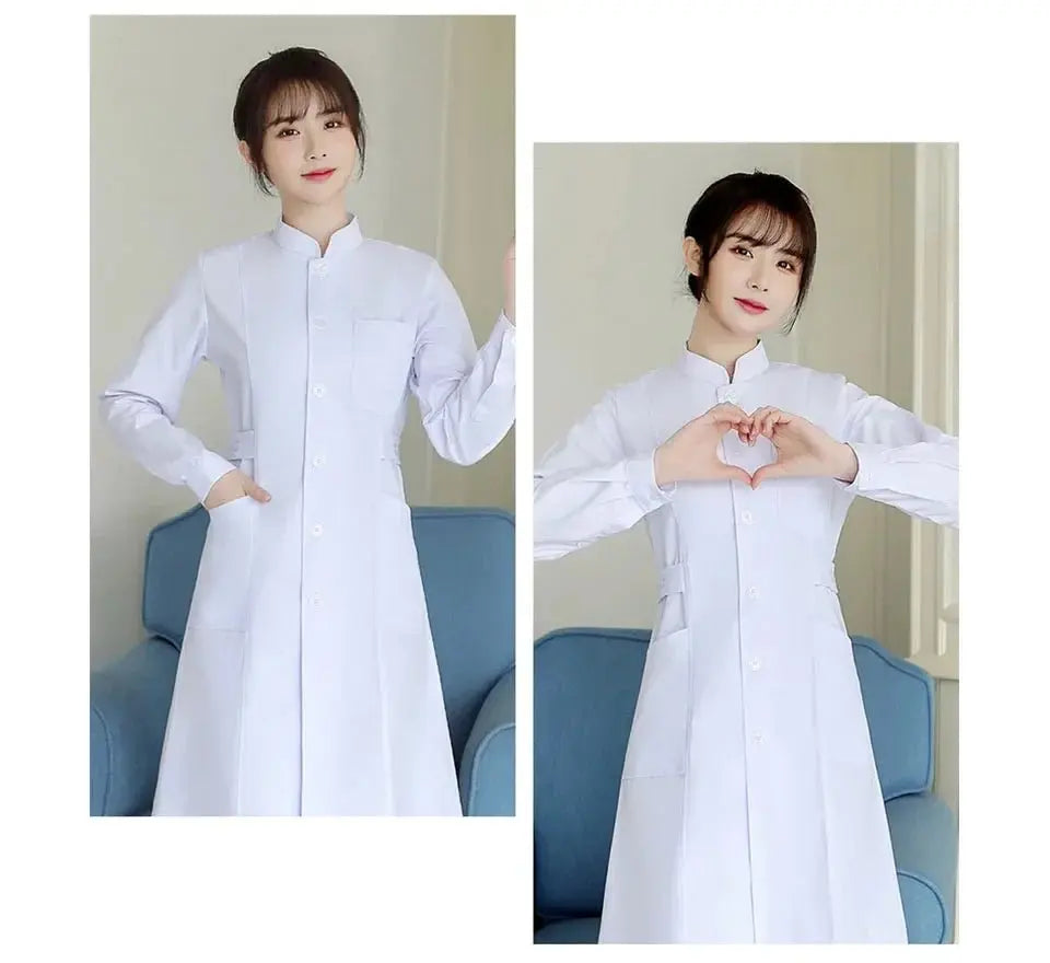Uniforme de enfermera, batas de laboratorio para mujer, traje de enfermera profesional, ropa de trabajo de manga larga para salón de belleza, vestido médico de Color sólidodsers - fulfillment - serviceMedSurgery Store For Digital Health1005006321805856 - White - XXLWhiteXXLUniforme de enfermera, batas de laboratorio para mujer, traje de enfermera profesional, ropa de trabajo de manga larga para salón de belleza, vestido médico de Color sólido