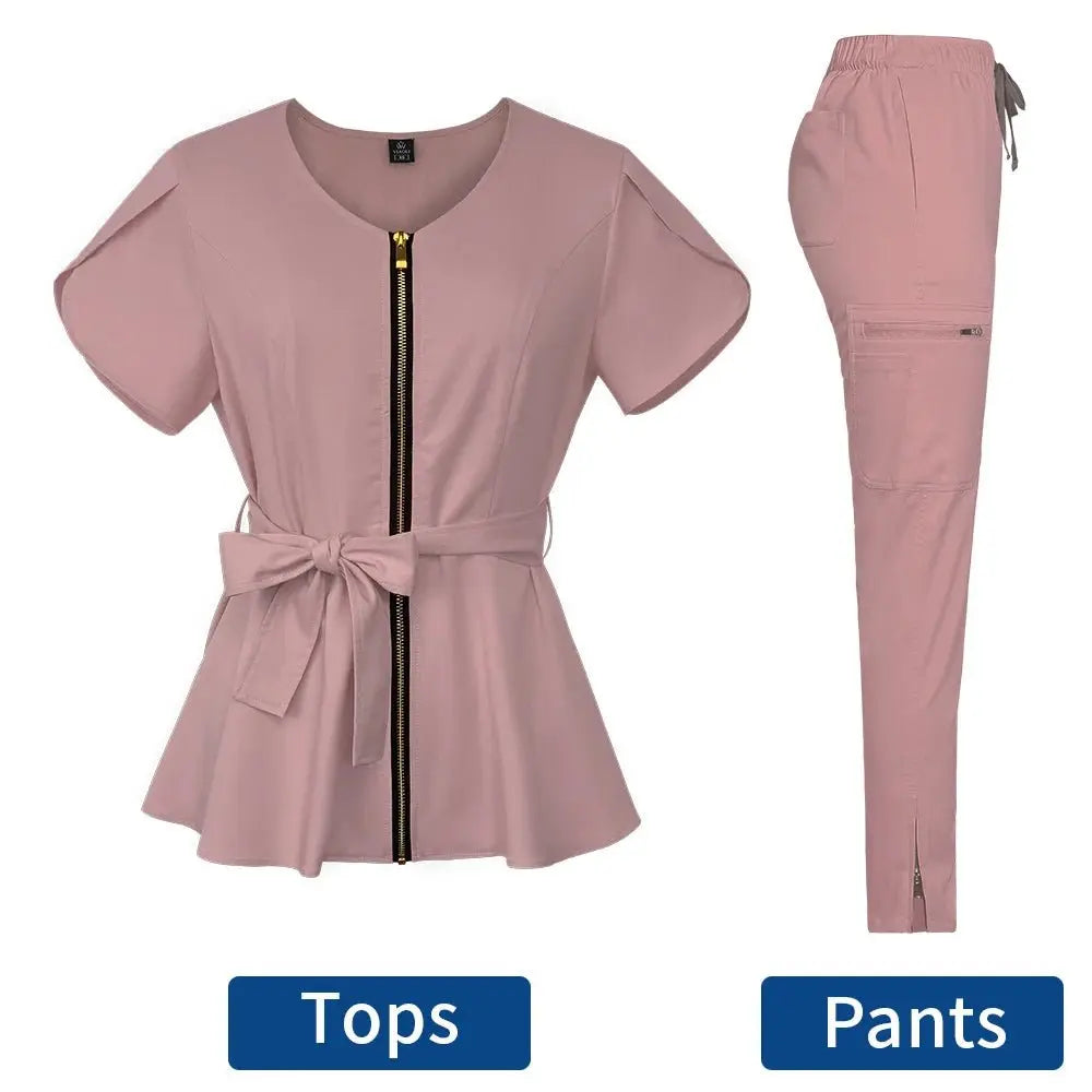 Uniforme de enfermera, ropa de trabajo, Tops + Pantalones, traje de Color sólido, uniforme de enfermera, blusa de manga corta con bolsillo, ropa de trabajo de odontología y farmaciadsers - fulfillment - serviceMedSurgery Store For Digital Health1005004803713879 - 42038 - Grey - M42038 - GreyMUniforme de enfermera, ropa de trabajo, Tops + Pantalones, traje de Color sólido, uniforme de enfermera, blusa de manga corta con bolsillo, ropa de trabajo de odontología y farmacia