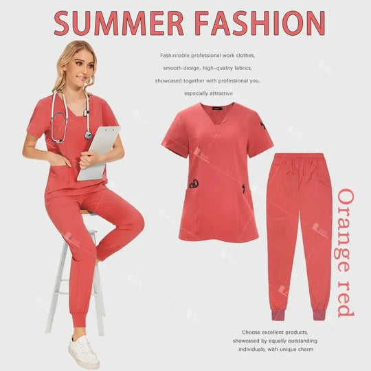 Uniforme Quirúrgico Premium HTTHDD – Scrubs Unisex Transpirables con Bolsillos.