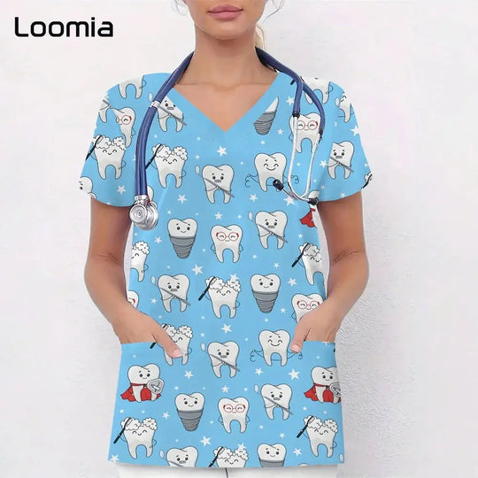 Uniformes quirúrgicos para odontología, cuello en V, uniformes de moda para mujerApparel & Accessoriesdsers - fulfillment - serviceMedSurgery Store For Digital Health1005009533233328 - S3DHS0719 - 4XLS3DHS07194XLUniformes quirúrgicos para odontología, cuello en V, uniformes de moda para mujer