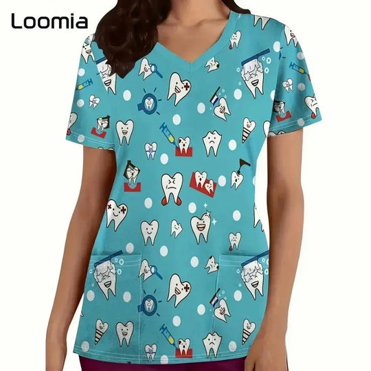 Uniformes quirúrgicos para odontología, cuello en V, uniformes de moda para mujerApparel & Accessoriesdsers - fulfillment - serviceMedSurgery Store For Digital Health1005009533233328 - S3DHS0728 - 4XLS3DHS07284XLUniformes quirúrgicos para odontología, cuello en V, uniformes de moda para mujer