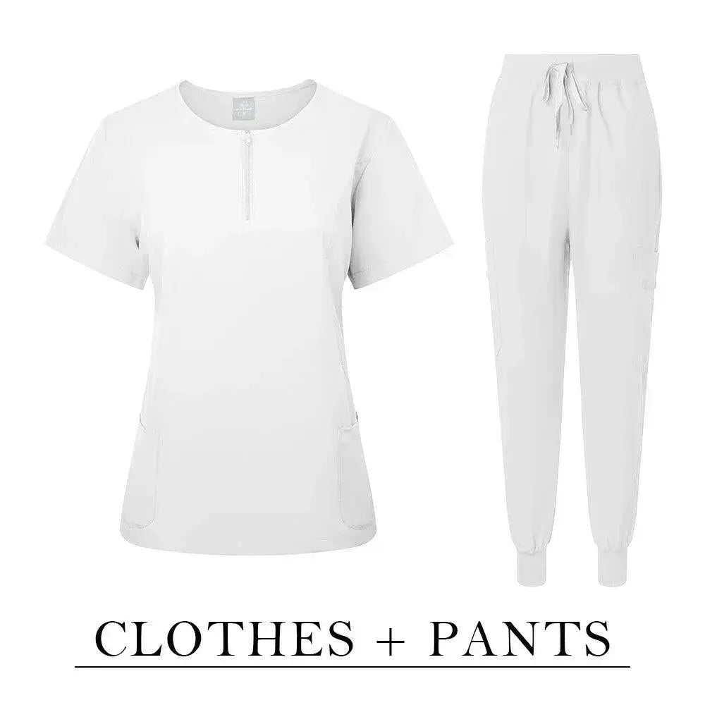 Surgical Uniform Women'S Care Set Top Pants Medical Scrub Clinical Beauty Salon Hospital Setnurse Hospital