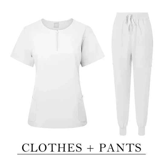 Surgical Uniform Women'S Care Set Top Pants Medical Scrub Clinical Beauty Salon Hospital Setnurse Hospital