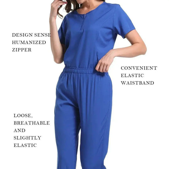 Surgical Uniform Women'S Care Set Top Pants Medical Scrub Clinical Beauty Salon Hospital Setnurse Hospital