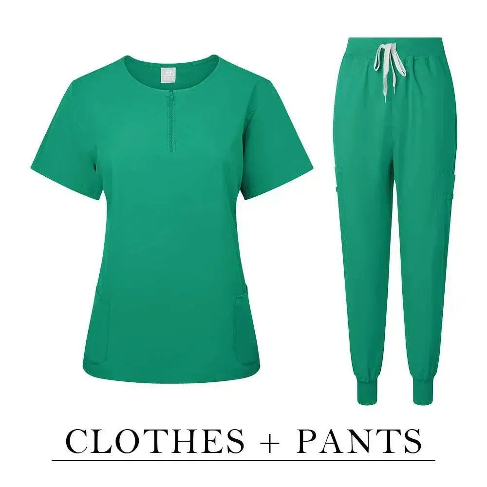 Surgical Uniform Women'S Care Set Top Pants Medical Scrub Clinical Beauty Salon Hospital Setnurse Hospital