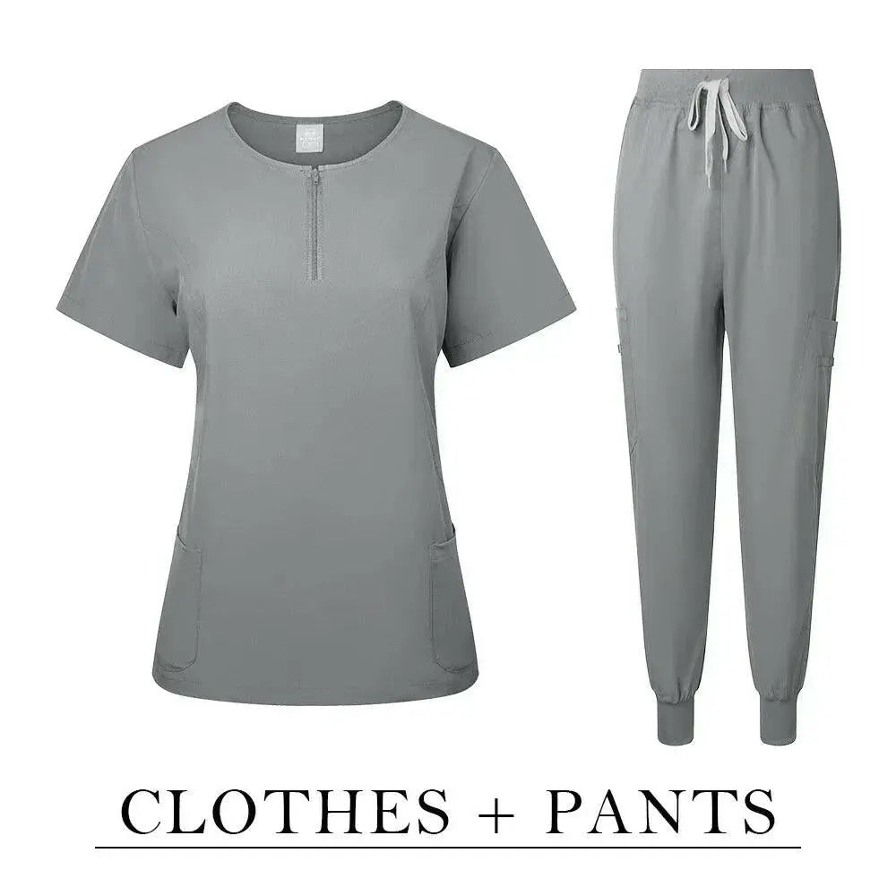 Surgical Uniform Women'S Care Set Top Pants Medical Scrub Clinical Beauty Salon Hospital Setnurse Hospital