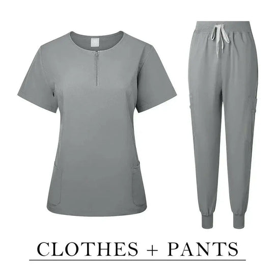Surgical Uniform Women'S Care Set Top Pants Medical Scrub Clinical Beauty Salon Hospital Setnurse Hospital